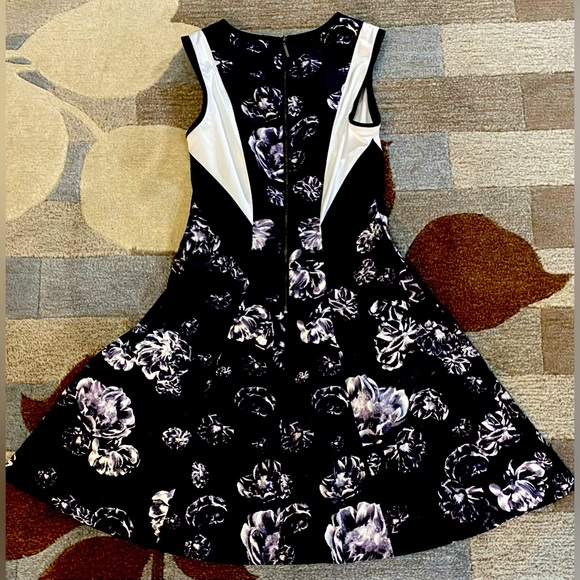 Prabal Gurung For Target Women's Black And White Floral Fit & Flare - Picture 6 of 7